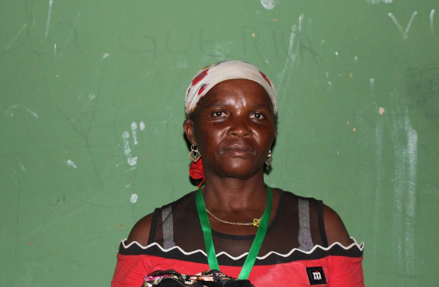Vertriebene Frau in Mosambik