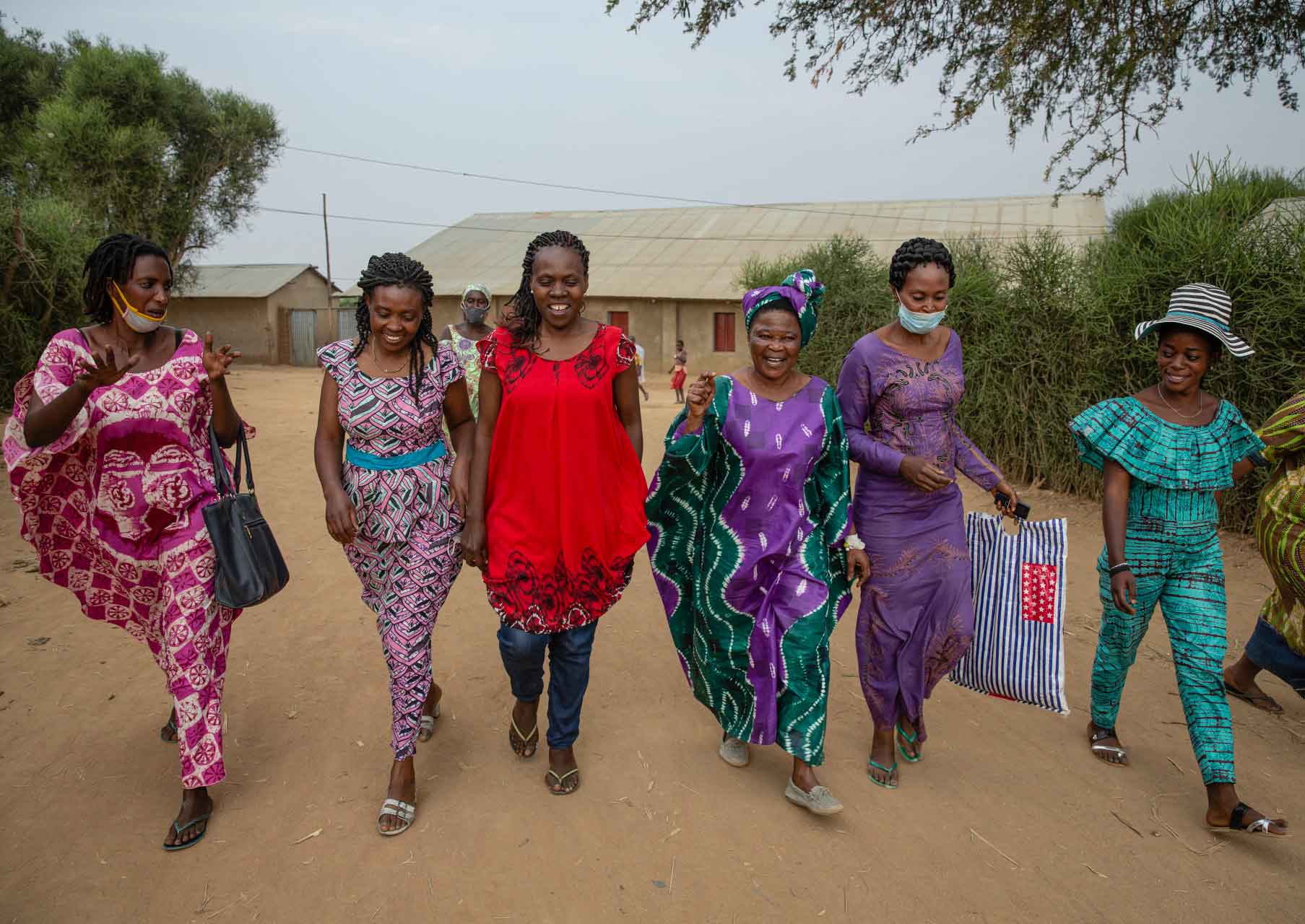 Sabuni Francoise Chikunda und eine Gruppe von Frauen