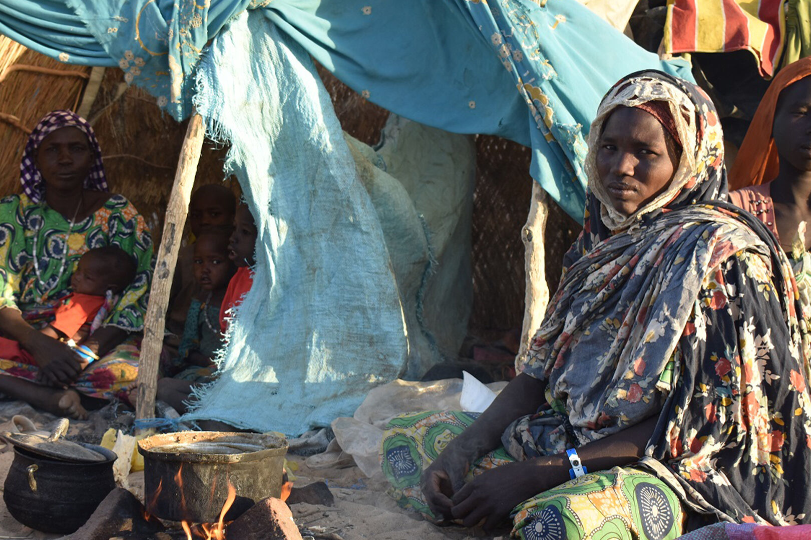 Sudan Hütte Frauen 