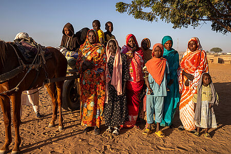 Flüchtlingsfrauen aus dem Sudan