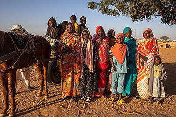 Flüchtlingsfrauen aus dem Sudan