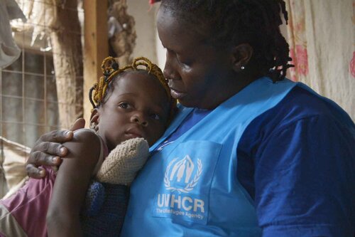 Frau mit Kind im Arm, Testament 