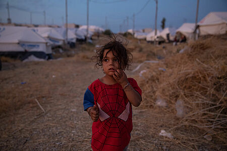 Flüchtlingskind im Irak