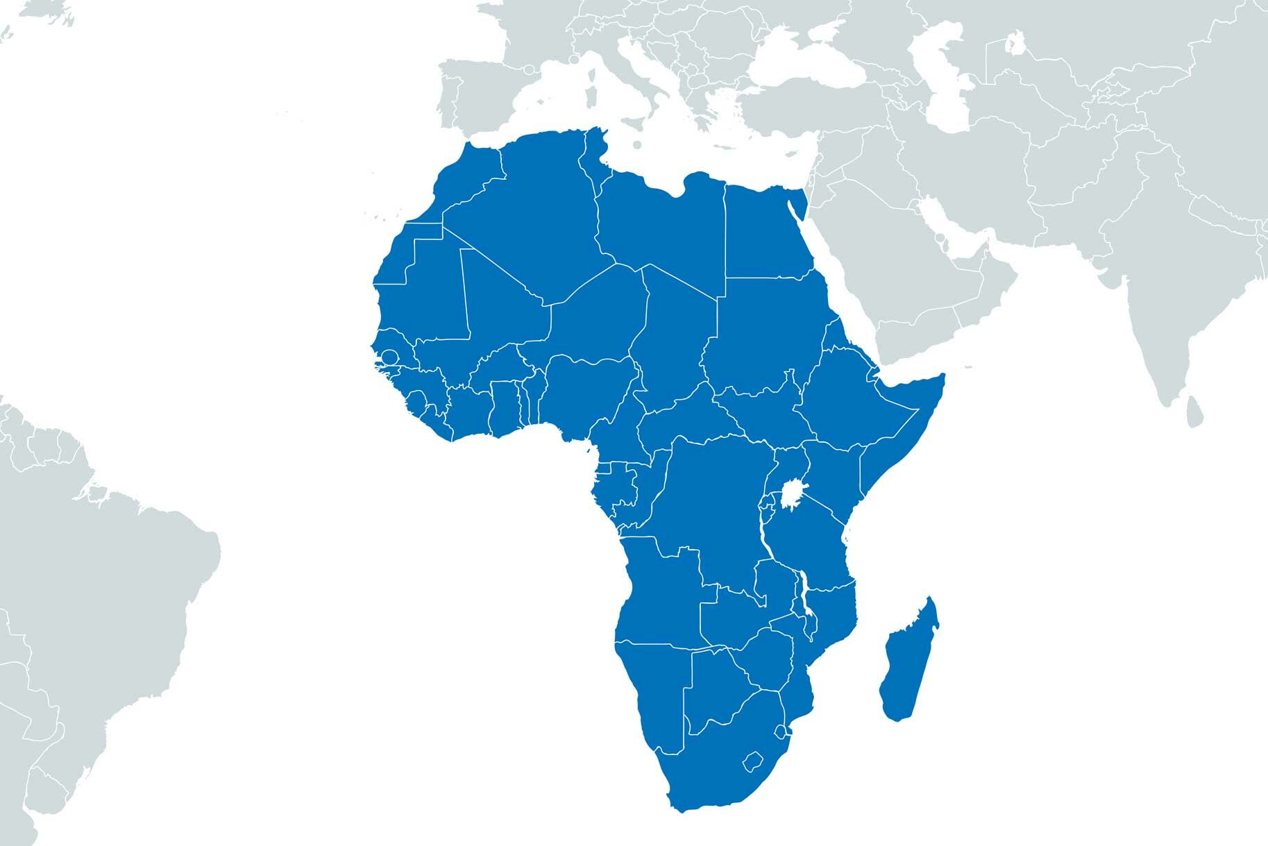 Afrika Landkarte