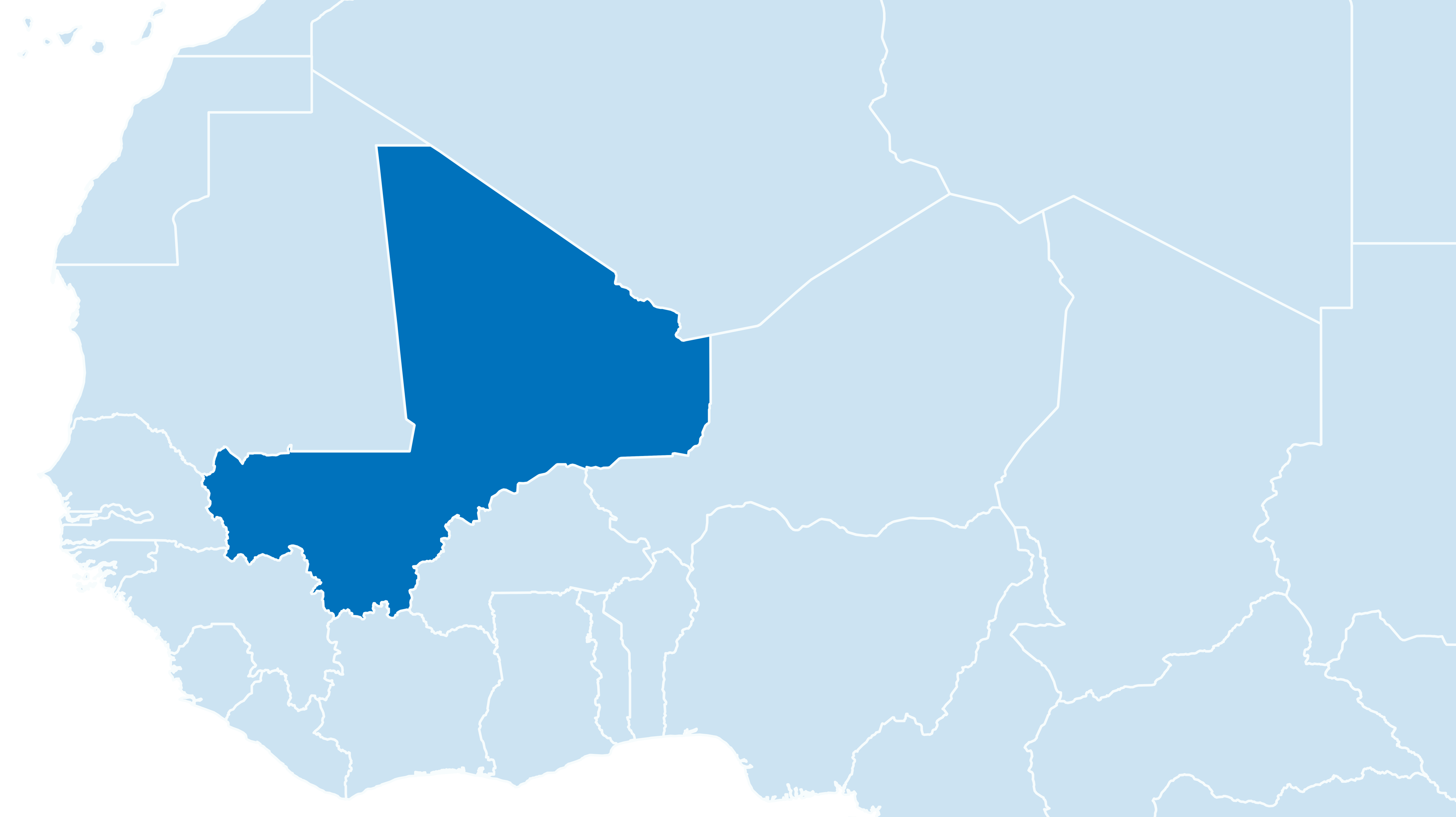 Kartenausschnitt Mali