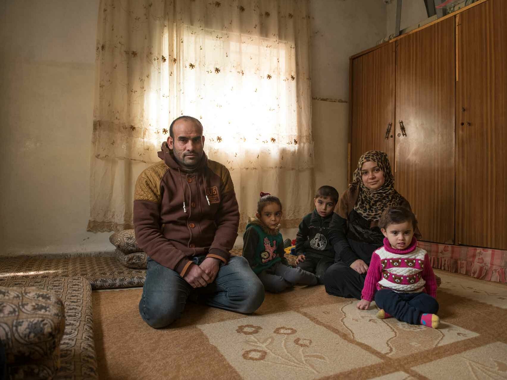 Flüchtlingsfamilie in Wohnung in Jordanien