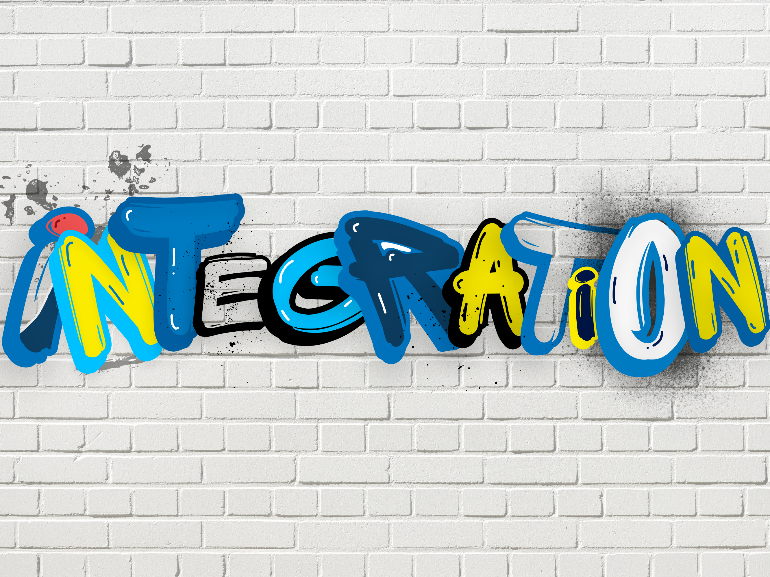 Graffiitischriftzug Integration