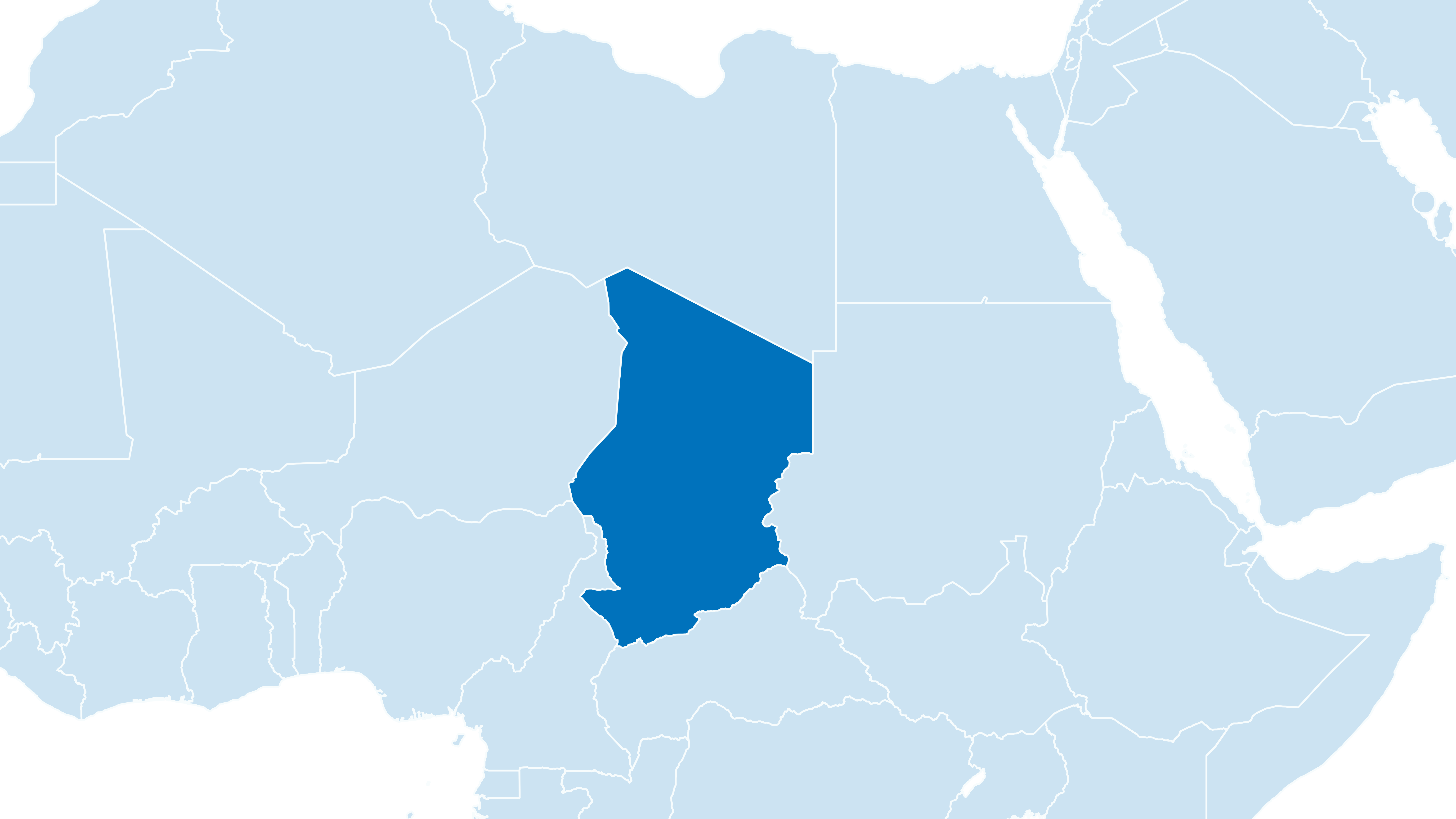 Kartenausschnitt Tschad