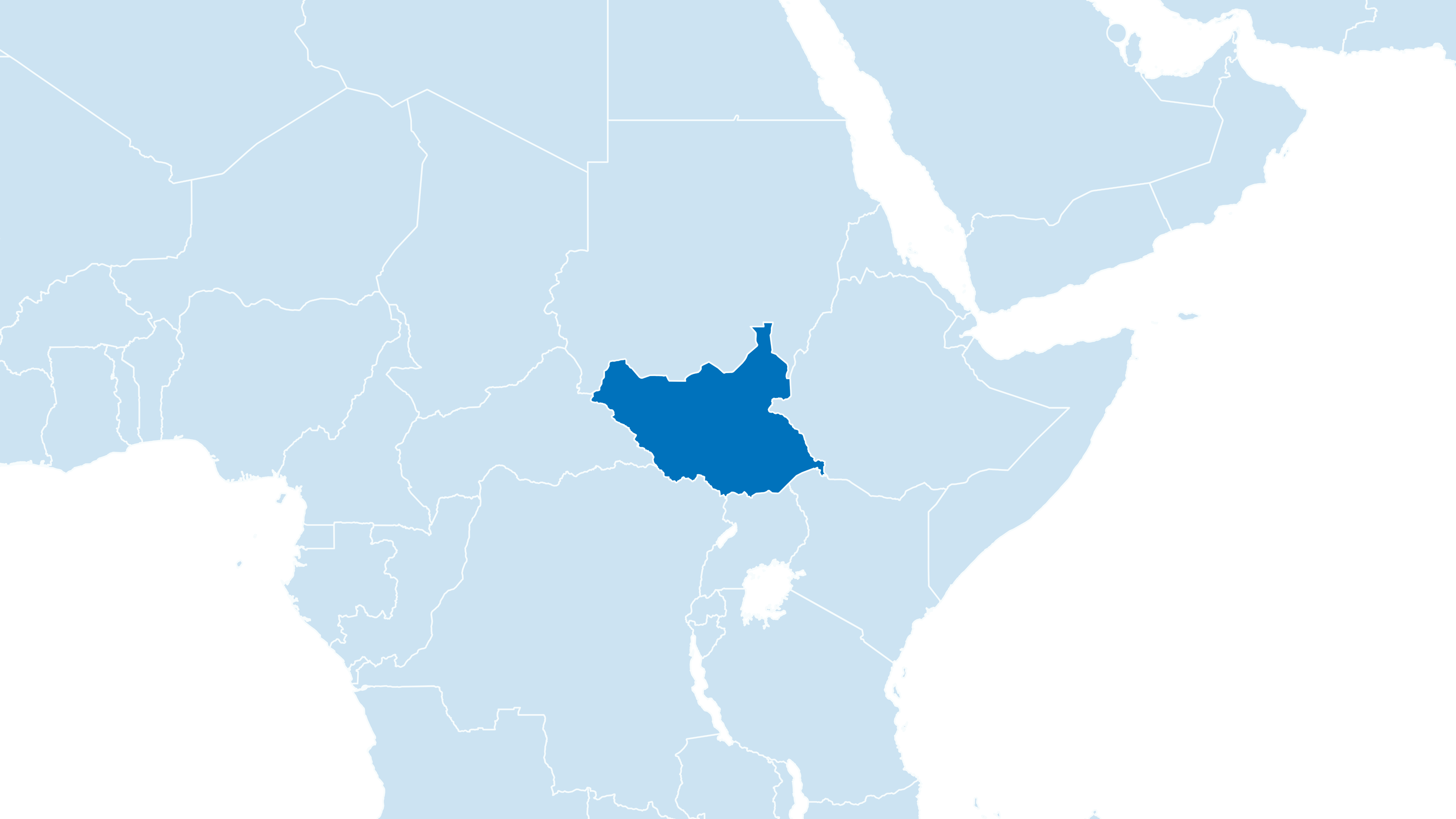 Kartenausschnitt Südsudan