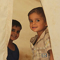 Irak Unterkunft Zeltlage