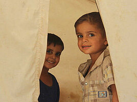 Irak Unterkunft Zeltlage