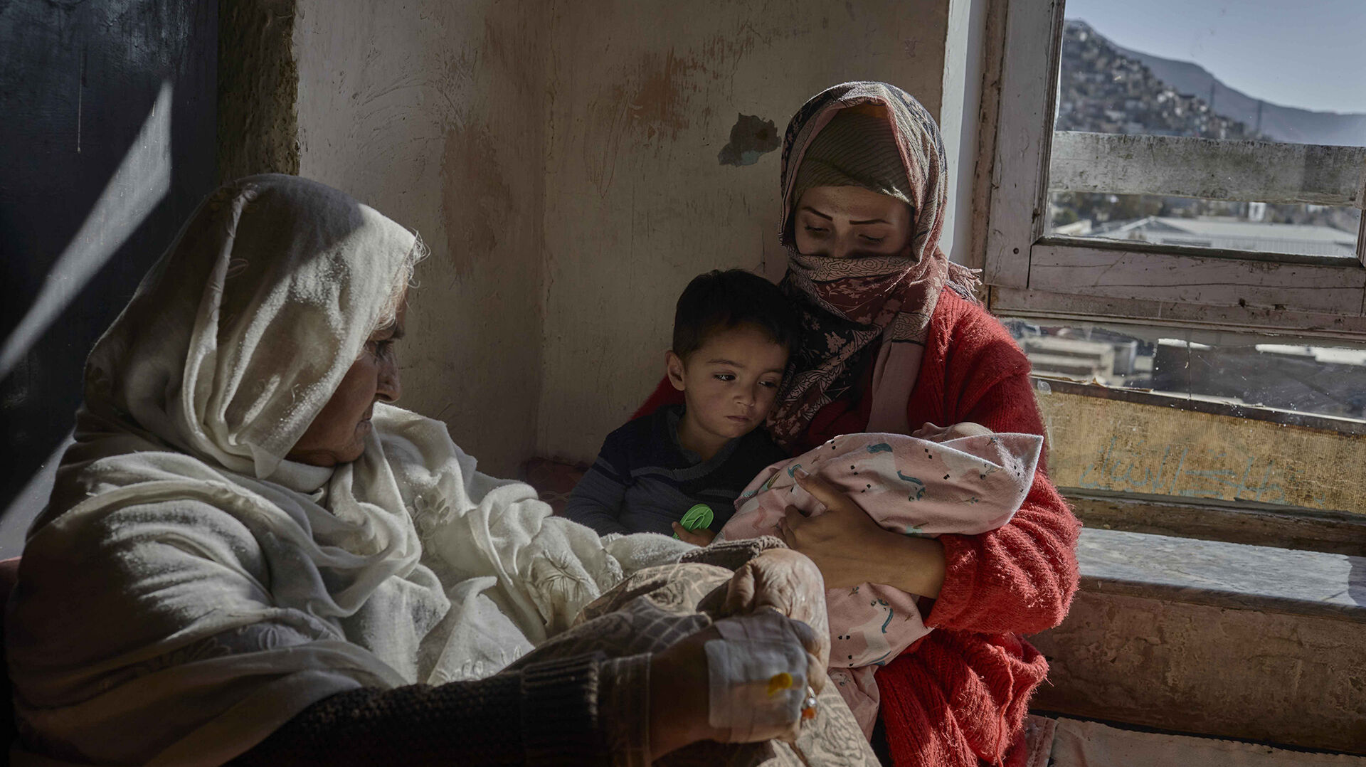 Vertriebene Familie Afghanistan