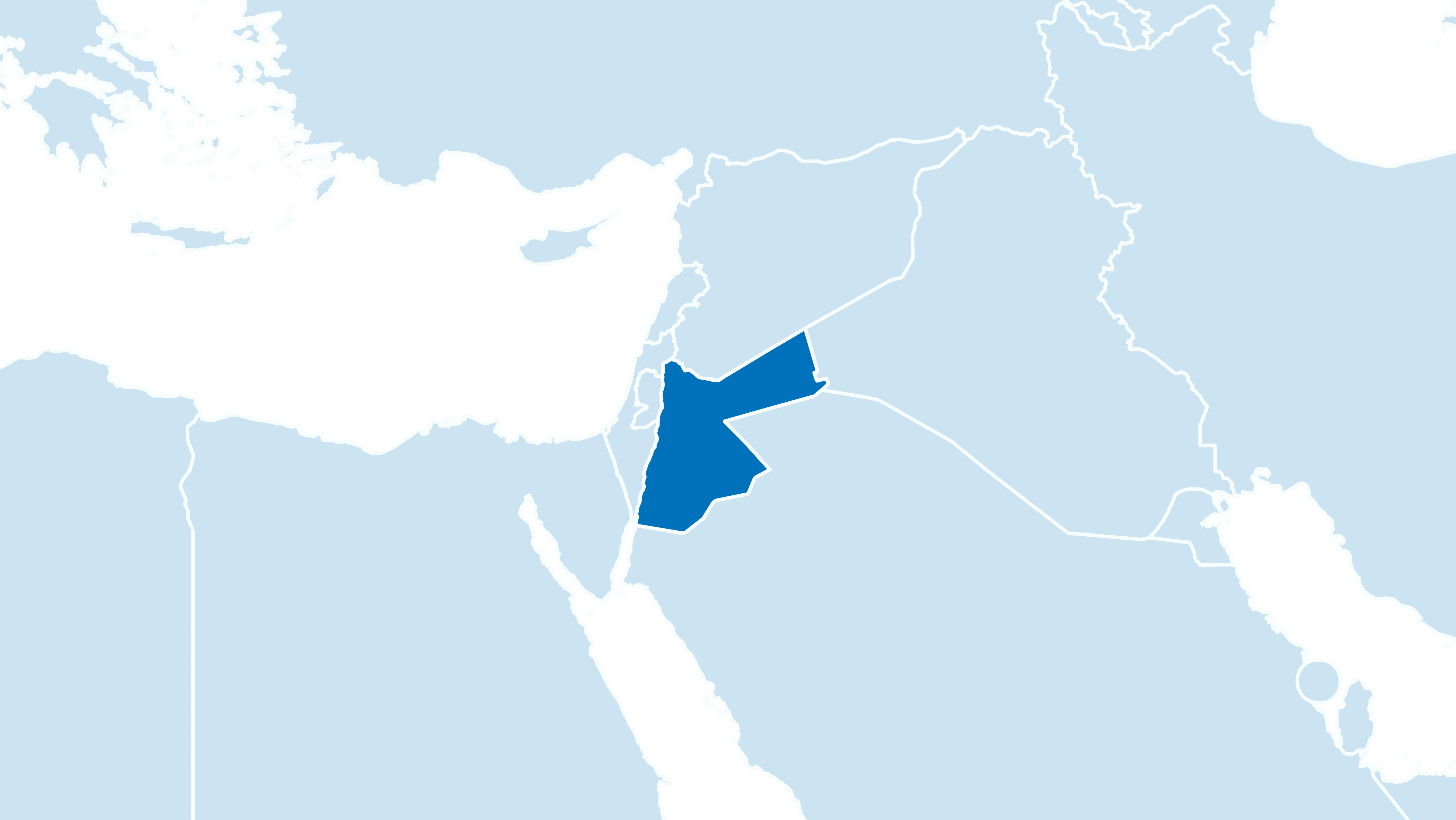 Kartenausschnitt Jordanien