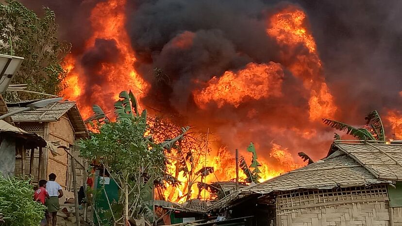 Feuer in Kutupalong