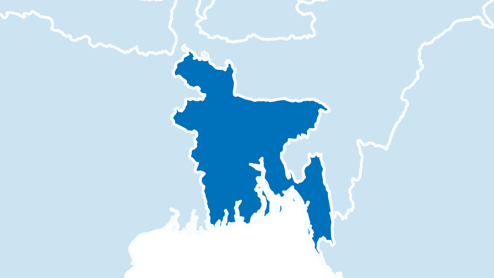 Kartenausschnitt bangladesch