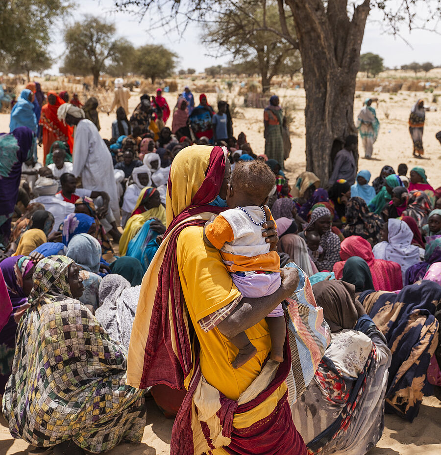 Sudanesische Flüchtlinge in Chad