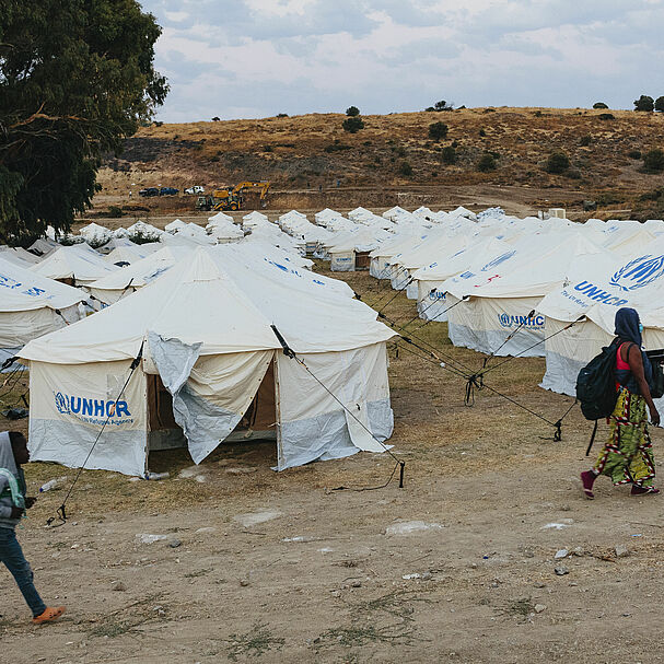 Flüchtlingslager, Zelte Lesbos
