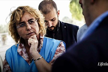 UNHCR-Mitarbeiterin Alessandra Morelli im Gespräch