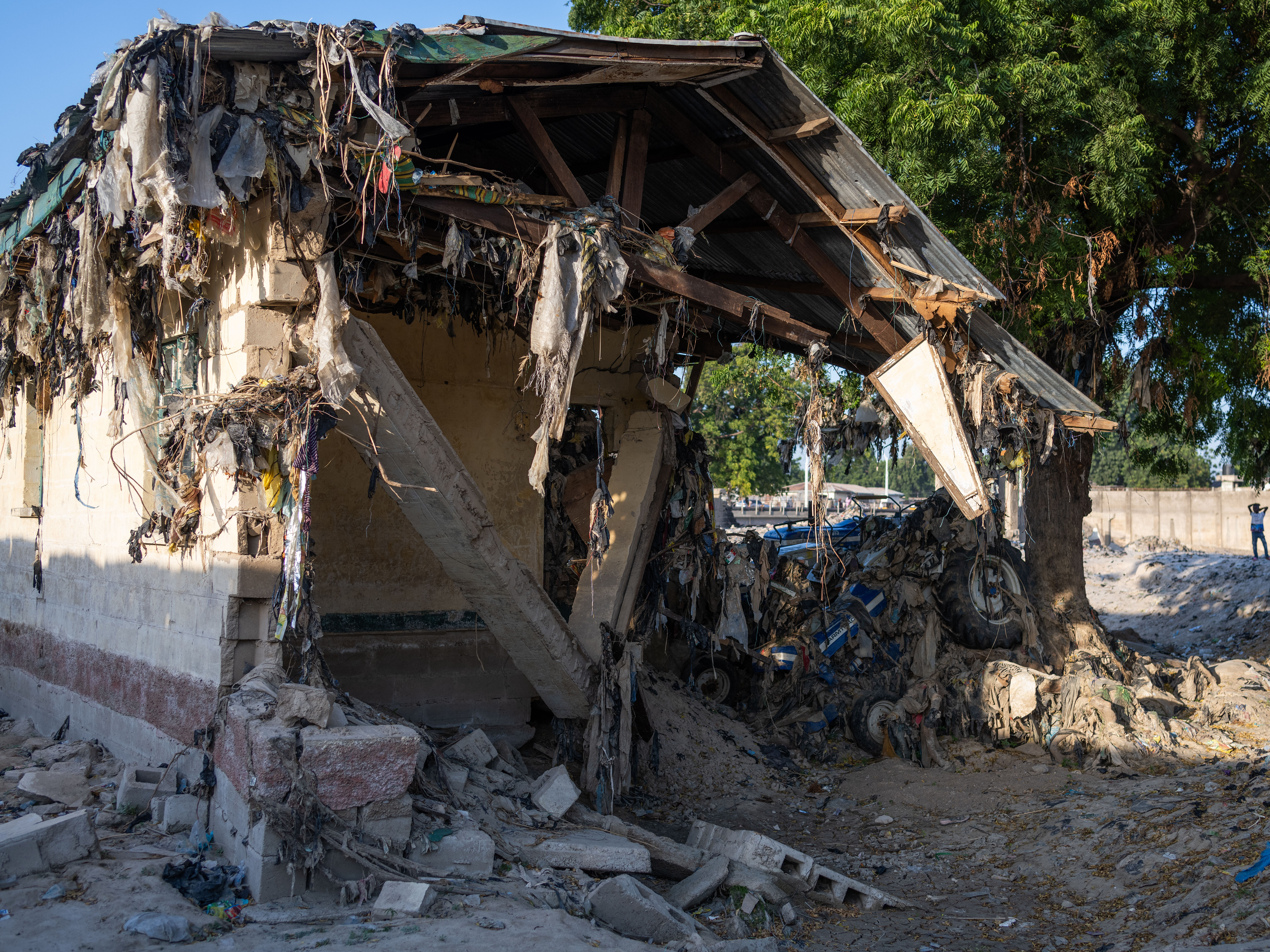 Runiertes Haus nach den Fluten