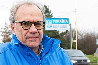 Peter Ruhenstroth-Bauer an der slowakisch-ukrainischen Grenze