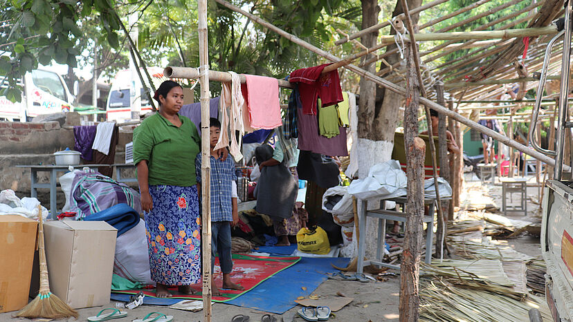 Binnenvertriebene in Myanmar