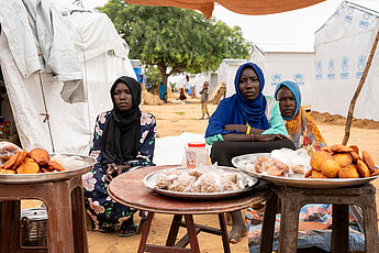 Flüchtlingsfrauen aus dem Sudan