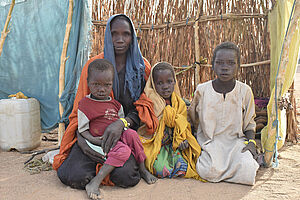 Familie im Tschad