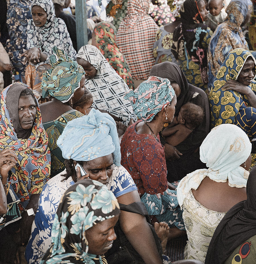 Menschenmenge in Mali