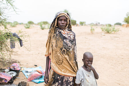 Flüchtlingsfrau im Tschad