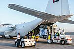 Flugzeug mit Hilfsgütern, Logistik 