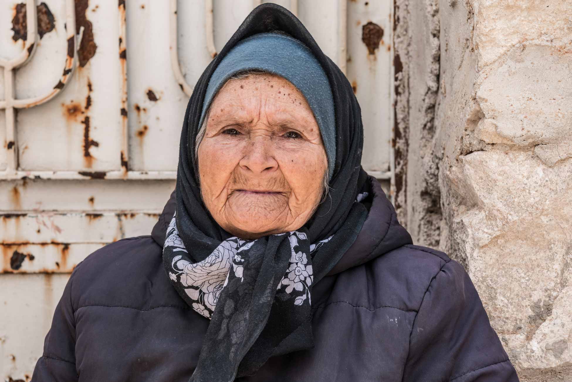 Ältere Frau in Syrien