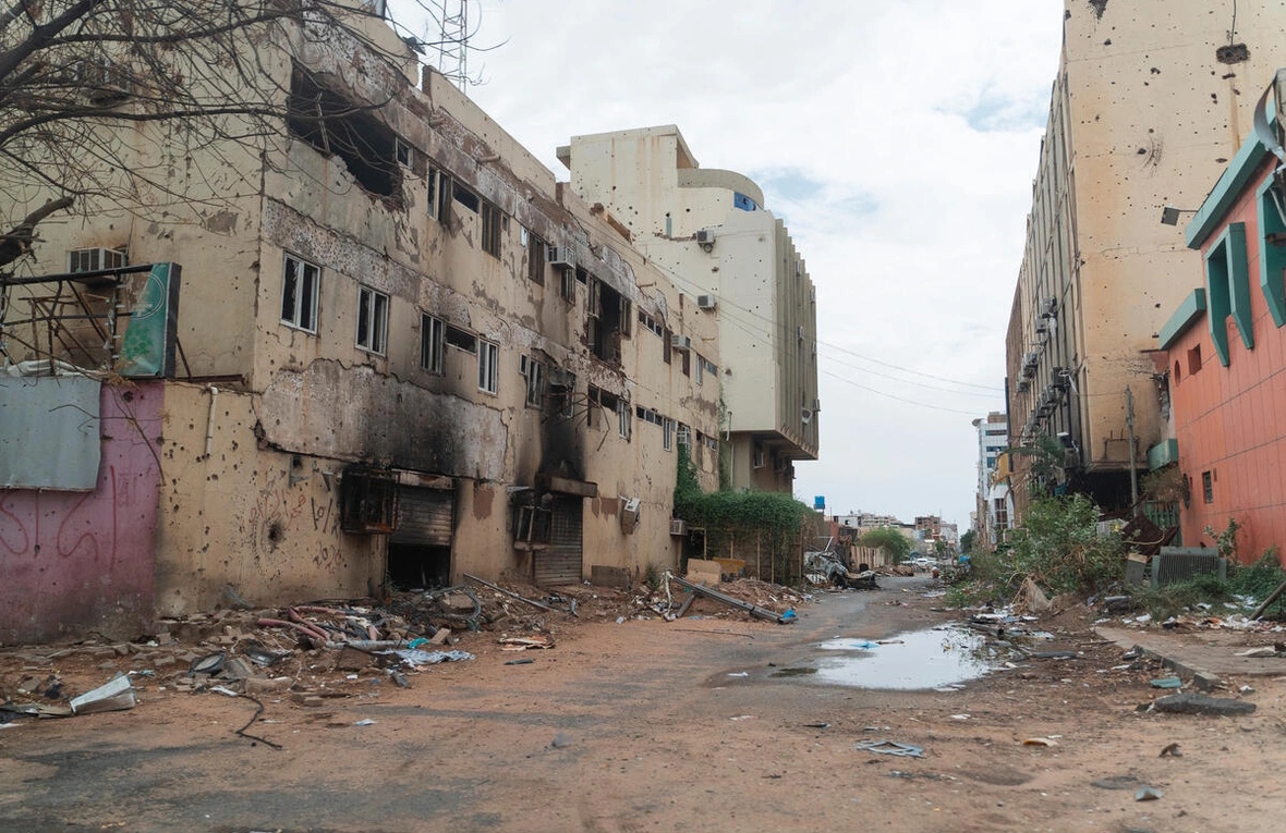 Straße in Khartoum