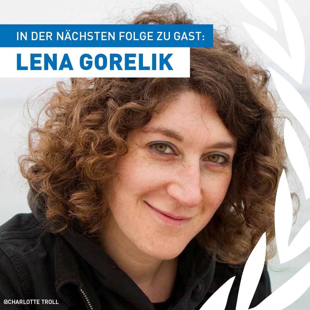 Autorin Lena Gorelik im Podcast der UNO-Flüchtlingshilfe