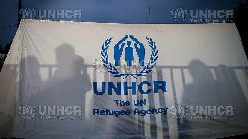 UNHCR-Zeltwand
